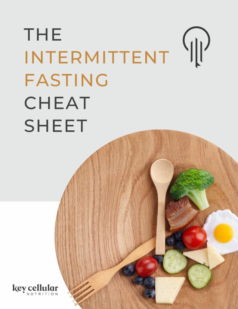 The Intermittent Fasting Cheat Sheet Cellular Health Assessment Dr Bill Cole